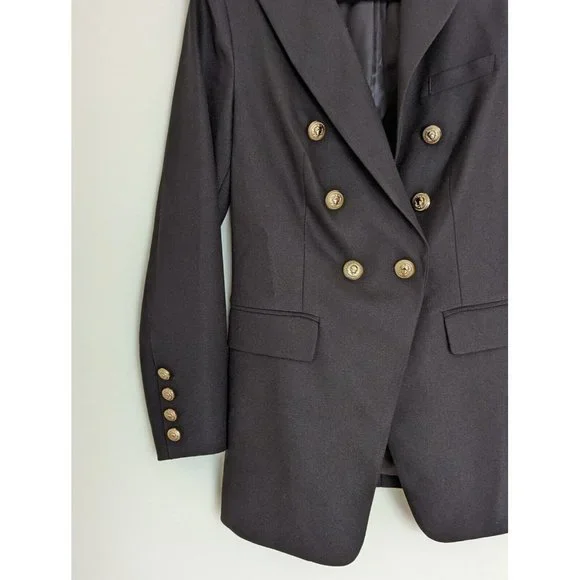 Mossman The Signature Blazer Jacket Black Military Classic Double Breast Size 10 - Picture 7 of 11